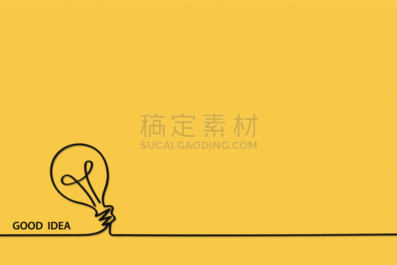 商务,想法,电,乱画,电灯泡,黄色,计算机图标,标志,明亮,一个物体