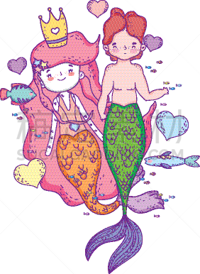 伴侣,性格,美人鱼,动物心脏,可爱的,水瓶座,飘然,家庭,浪漫,爱