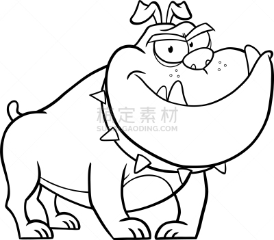 狗,黑白图片,斗牛犬,狂怒的,可爱的,纯种犬,英格兰,哺乳纲,动物,尖的