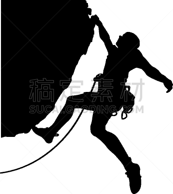 矢量,岩石,图像,山,攀岩,上升