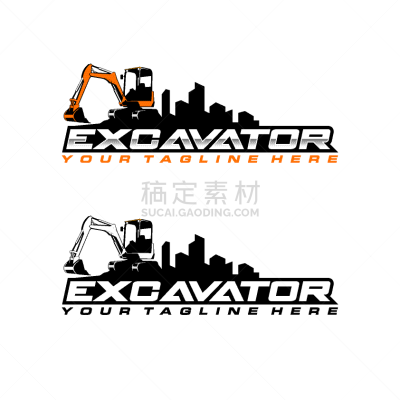 excavator logo template