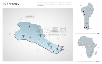 非都市风光,三维图形,几内亚,蓝色,身份,方向,地貌,布置,旅行