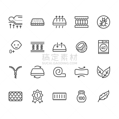 床垫,计算机图标,成一排,平坦的,脊柱,生物学,轮廓,房地产,自然