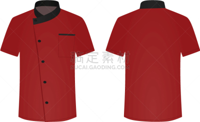 衬衫,厨师服,红色,黑色,饮食,图像,矢量,主厨,服务,烹调