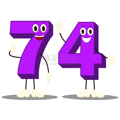 图像,性格,矢量,数字,数字7,数,分数符号,面部表情,人的脸部,剪贴画