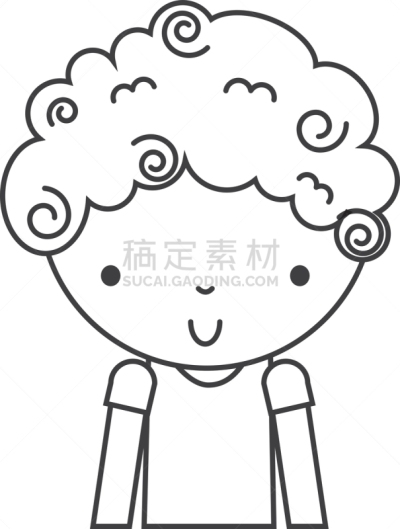 分离着色,男孩,可爱的,小的,计算机图标,人,男人,概念,图像,性格