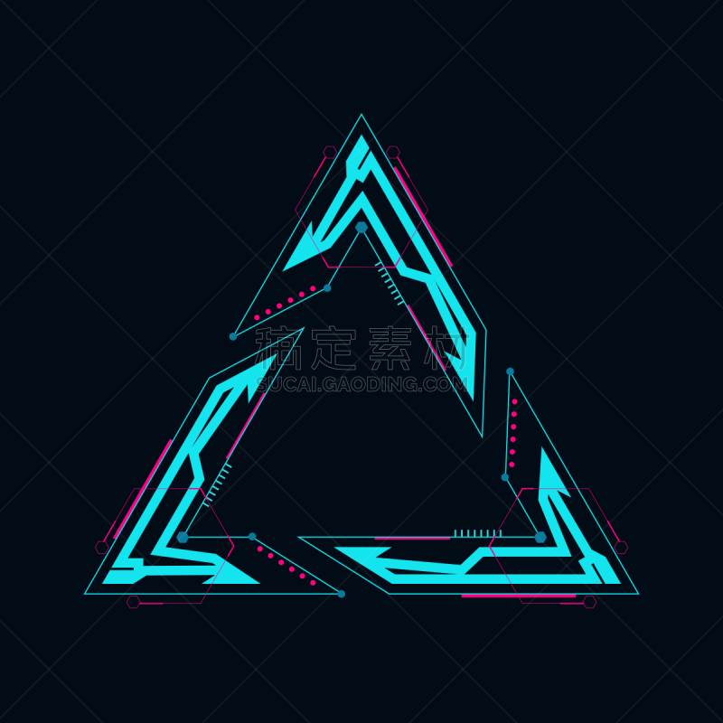 三角形,边框,未来,数字化显示,数据,几何形状,波兰,概念,技术,数字取景器