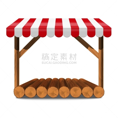 红色,街道,货摊,遮阳篷,支架,木制,分离着色,白色,商务,马奇