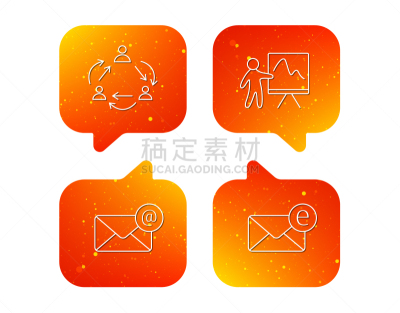 电子邮件,团队,计算机图标,轮廓,人,图表,男人,待发箱,演说,演讲