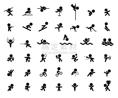 运动,计算机图标,空手道,箭术,几何形状,一个物体,十项运动,网球运动,水上运动,简单