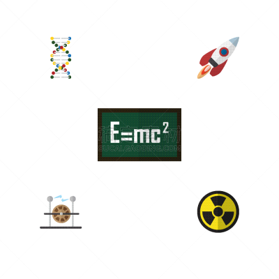 科学,平坦的,爱因斯坦,理论设计标签,太空船,机敏,幻想,数学符号,技术
