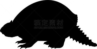 已灭绝生物,犰狳,史前时代,Miocene,黑色,巨大的,远古的,生物学,剪影