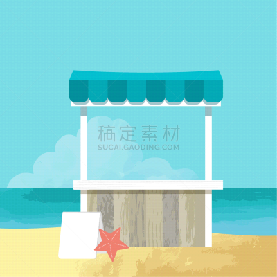 海滩,绘画插图,矢量,海洋,房屋,动物手,水彩画颜料,小屋,边框,云