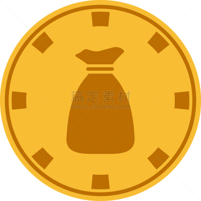 黄金,钱袋,黄色,商务,风险,大口袋,运气,代币