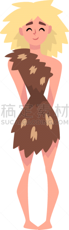 女人,金色头发,史前时代,原始主义,石器时代,传统,国内著名景点,过去,长度,人属