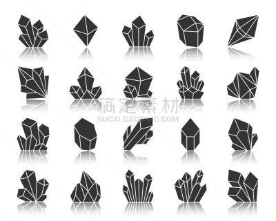 黑色,计算机图标,水晶,几何形状,品牌名称,石英,几何学,阴影,蜘蛛网,剪影