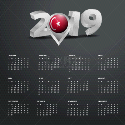 2019,模板,日历,字体,银色,新年,国内著名景点,白昼,商务,十月