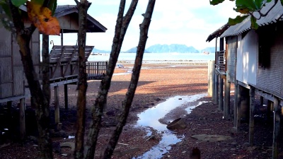 传统的棚屋，老城区，Ko Lanta，甲米，泰国