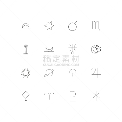 轮廓,直的,天文学,计算机图标,蜡烛,白羊座,矢量,天王星,雅典娜,行星