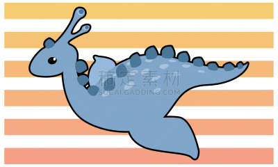 绘画插图,恐龙,矢量,可爱的,过去,背景分离,野生动物,已灭绝生物,侏罗纪,翅膀