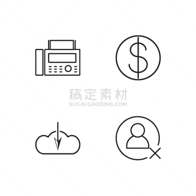 轮廓,商务,符号,简单,白色,人,数据,打印机,布置