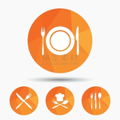 餐刀,盘子,帽子,首领,图标,银餐具,厨房器具,食品,膳食,叉