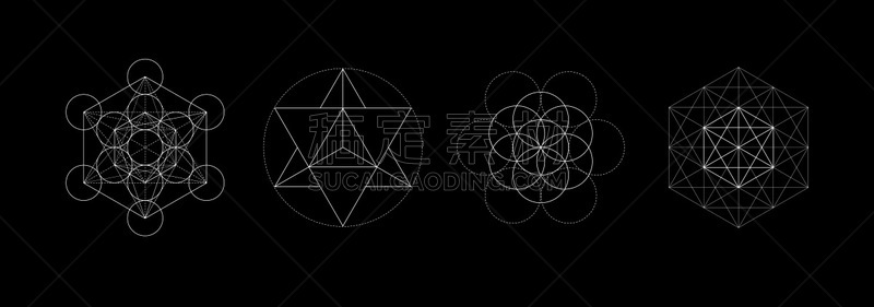 秘密,概念,矢量,灵性,神圣几何学,活力,华丽的,空的,几何形状,过去