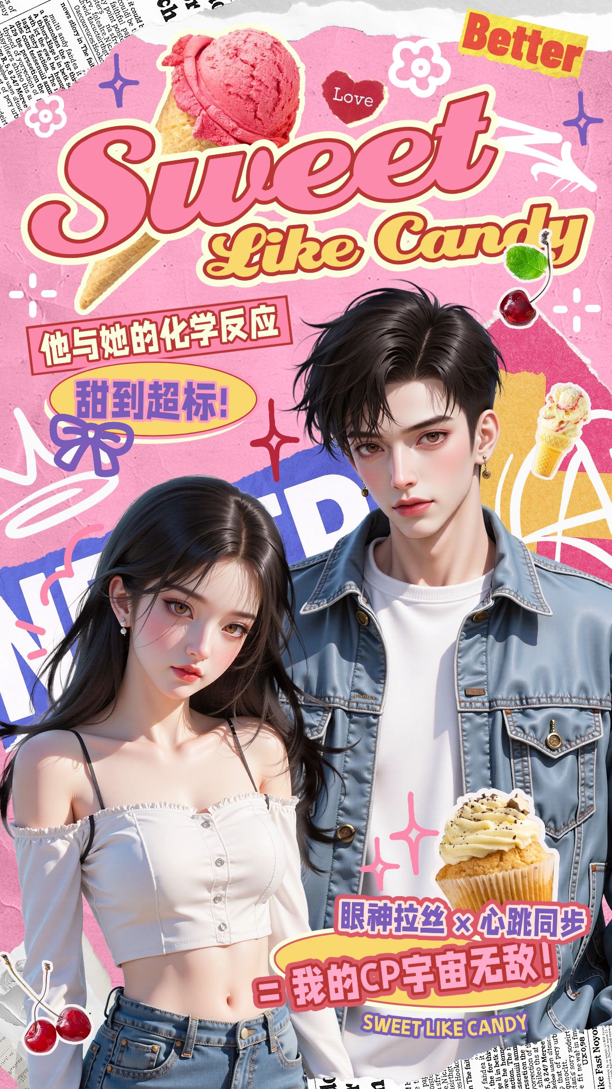 点击进入编辑 娱乐应援生日祝福手机海报AIGC预览效果