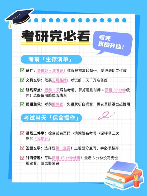 教育培训考研备考攻略科普学习经验分享小红书配图预览效果