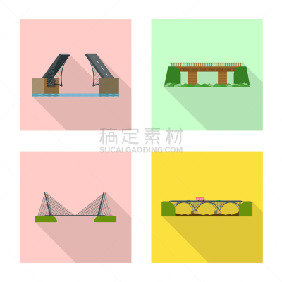 标志,桥,砖,现代,建筑业,阴影,行人,河流,建造物,装裱