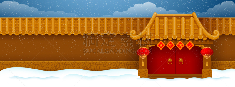 模板,春节,东方人,红色,国内著名景点,运气,图像,矢量,庆祝