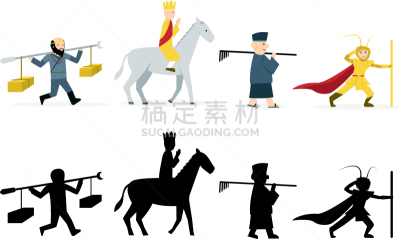 白色,性格,公寓,西游记,人,男人,团队,幻想