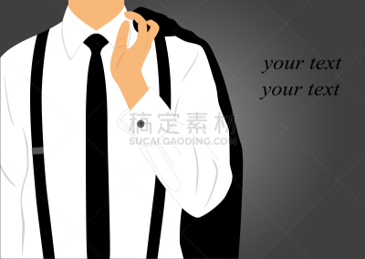 明信片,套装,领带,黑色,白色,无尾礼服,请柬,衬衫,高雅,文字