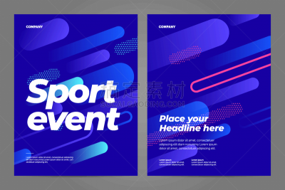 layout poster template design for sport event