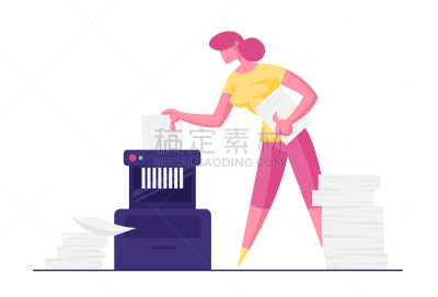 商务,女人,金融顾问,拆毁的,绘画插图,女商人,文档,碎纸机,矢量,床单