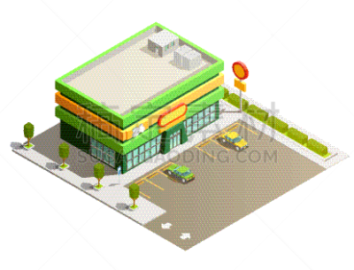 超级市场,商店,建筑业,户外,建筑外部,外立面,城镇,房屋,汽车,图像