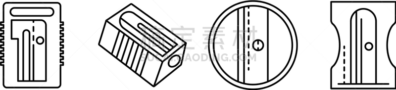 轮廓,卷笔刀,符号,高雅,商务,计算机,洞,塑胶,直的,布置