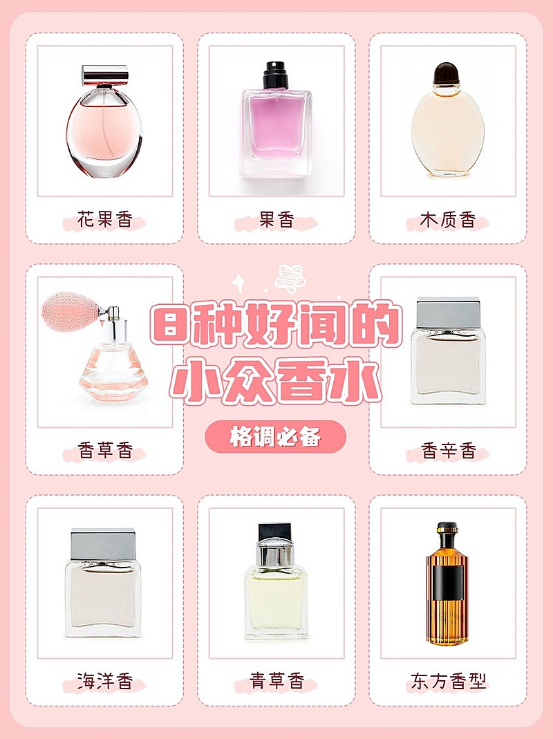 美容美妆香水产品展示科普攻略小红书配图套装