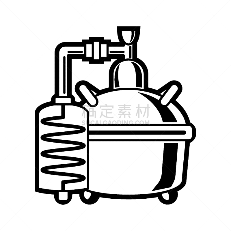 蒸馏酒厂,含酒精饮料,库珀,蒸馏器,白色,铜,传统,炼金术,工业,复古