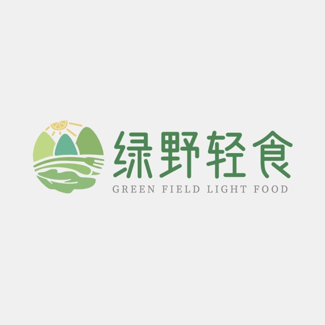 轻食沙拉宣传推广门店清新LOGO预览效果