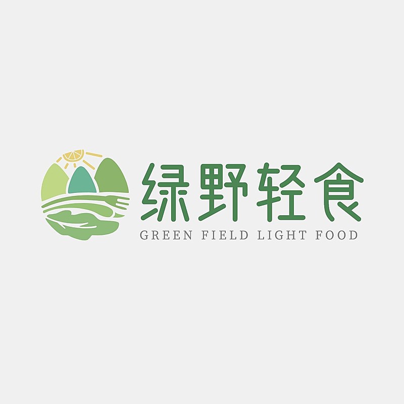 轻食沙拉宣传推广门店清新LOGO
