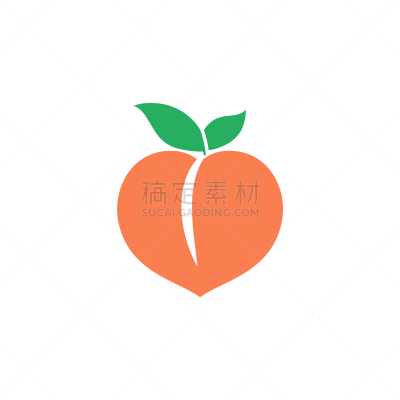 橙子,品牌名称,水果,计算机图标,矢量,桃,可爱的,清新,一个物体,食品