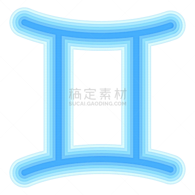 双胞胎,纸,横截面,十二宫图,形状,三维图形,白色,蓝色,华丽的,概念
