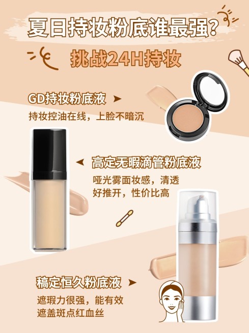 美妆产品介绍推荐小红书封面配图预览效果