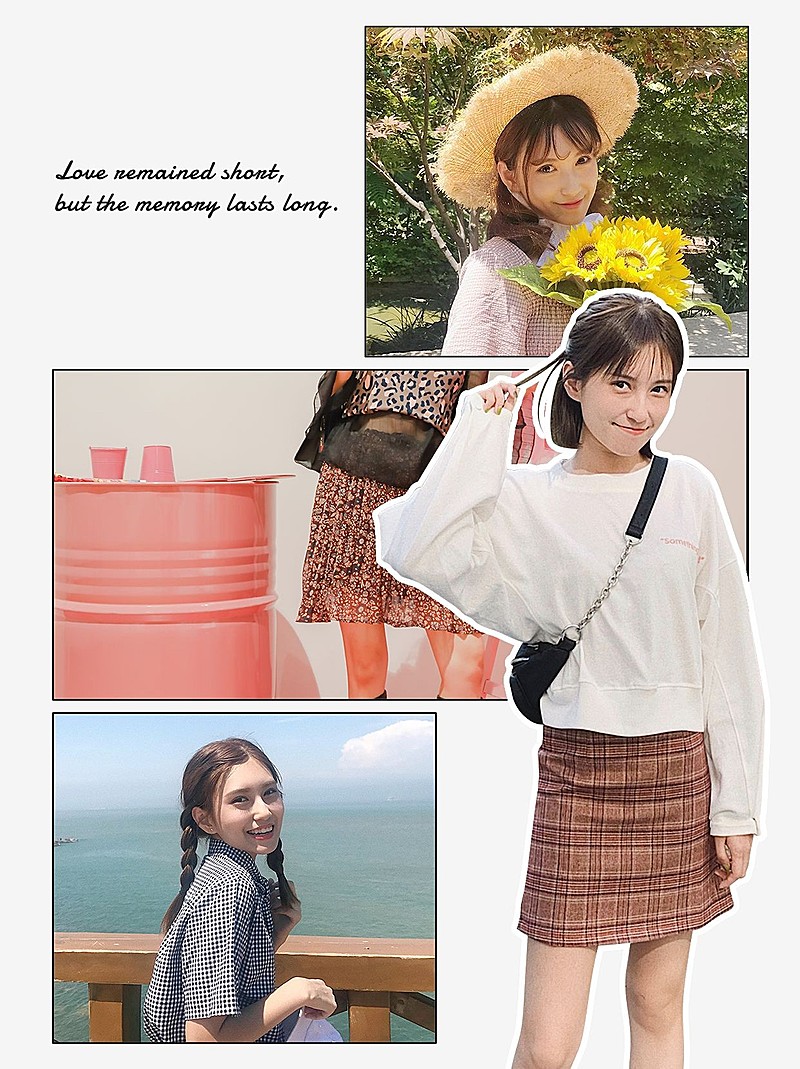 简约时尚宫格拼图晒照微信图片消息配图