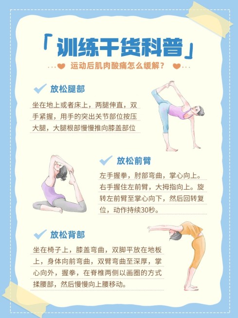 运动健身知识科普小红书配图预览效果