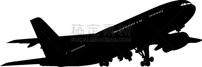 飞机,旅途,商务,安诺,技术,波音707,涡轮,天空,剪影,抵达