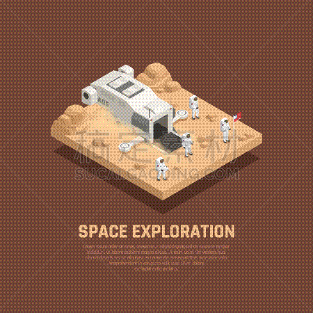 空间探索,华丽的,太空船,太空服,技术,设备用品,传送带,行星,车站,构图