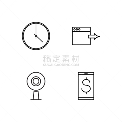 商务,轮廓,符号,简单,计算机,电子邮件,倒计时,技术,布置,监视