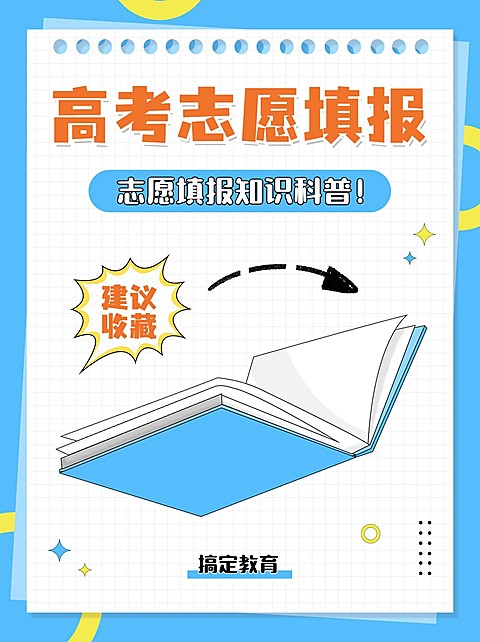 高考毕业季高考科普攻略小红书封面